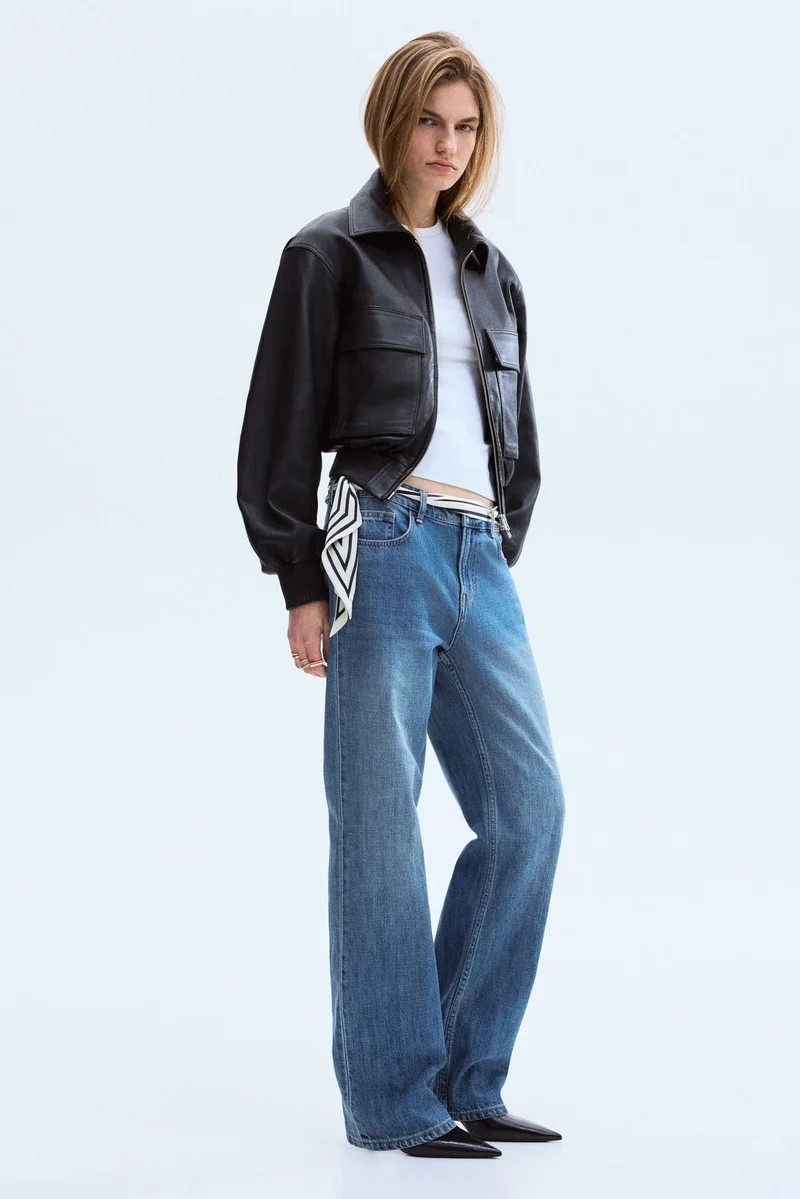 H&M Straight Regular Waist Jeans